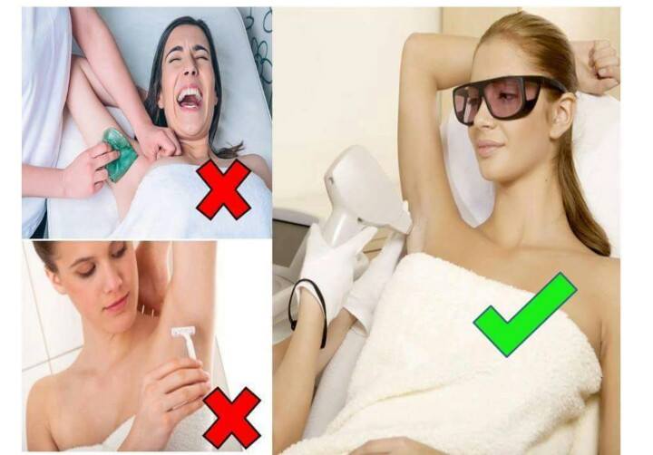 Always use the right procedure to remove unwanted body hair.