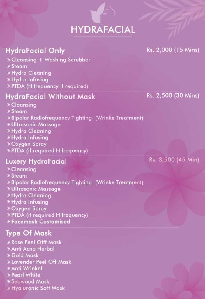 Hydrafacial Treatment Price