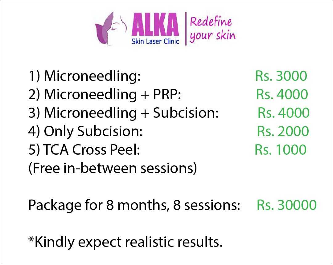 Alka Skin Laser Clinic Acne Scar Removal Treatment Procedures in